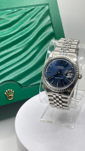 36mm DateJust Rolex Blue Dial