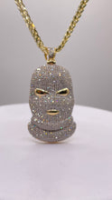 Load image into Gallery viewer, 2.30 CT. Natural Diamonds Ski Mask Balaclava Pendent In 10 KT Yellow Gold