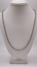 Load image into Gallery viewer, 3.4mm 6.7 CT. Natural Diamond Tennis Chain In 10 KT White Gold