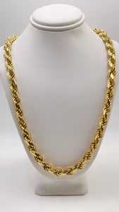 7mm Solid Rope Chain In 10 KT Yellow Gold