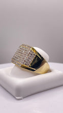 Load image into Gallery viewer, 1.40 CT. Natural Diamond Square Shape Men’s Ring In 10 KT Yellow Gold