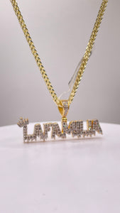 0.78 CT. Natural Diamond LaFamilia Pendent In 10 KT Yellow Gold