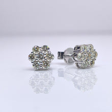 Load image into Gallery viewer, 0.80 CT. Natural Diamond Stud Earrings In 10 KT White Gold