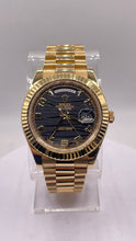 Load image into Gallery viewer, 41mm DayDate Rolex With Black Motif Wave Dial