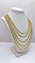 Load image into Gallery viewer, 3mm Solid Miami Cuban Link Chain In 10 KT Yellow Gold