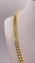 Load image into Gallery viewer, 4.1mm Franco Link Chain In 10 KT Yellow Gold