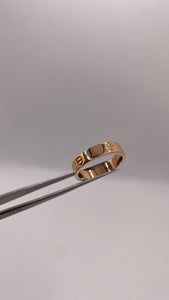 Rose Gold Love Ring In 18 KT