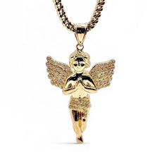 Load image into Gallery viewer, Angel Pendent In 10 KT Yellow Gold With CZ