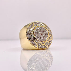 1.01 CT. Natural Diamond Men’s Round Shape Ring In 10 KT Yellow Gold