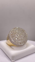 Load image into Gallery viewer, 2.42 CT. Natural Diamond Round Shape Men’s Ring In 10 KT Yellow Gold