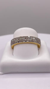 1.17 CT. Natural Diamond 4.8mm Eternity Band In 10 KT Yellow Gold