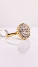 Load image into Gallery viewer, 0.98 CT. Natural Diamond Round Shape Women’s Ring In 10 KT Yellow Gold