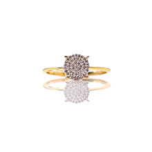 Load image into Gallery viewer, 0.09 CT. Natural Diamond Round Shape Women’s Ring In 10 KT Yellow Gold