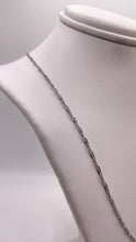 Load image into Gallery viewer, 1.5mm Singapore Link Chain In 10 KT White Gold