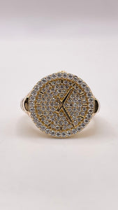 Watch Ring In 10 KT Yellow Gold With CZ
