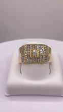 Load image into Gallery viewer, 0.62 CT. Natural Diamond Square Shape Men’s Ring In 10 KT Yellow Gold