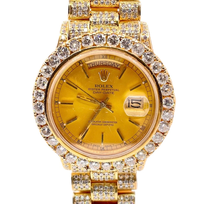 36mm Day-Date Presidential Rolex With Natural Diamonds