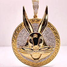 Load image into Gallery viewer, 2.20 CT. Natural Diamond Bunny Pendant In 10 KT Yellow Gold