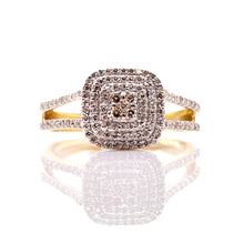 Load image into Gallery viewer, 0.32 CT. Natural Diamond Women’s Ring In 10 KT Yellow Gold