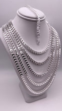 Load image into Gallery viewer, 4.0mm Franco Link Chain/Bracelet In Silver