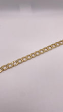 Load image into Gallery viewer, 9mm Men’s Curb Link Bracelet In 10 KT Yellow Gold