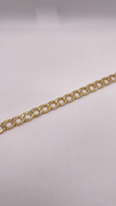 9mm Men’s Curb Link Bracelet In 10 KT Yellow Gold