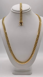 6mm Miami Cuban Link Chain & Bracelet Combo