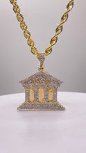 Load image into Gallery viewer, 1.24 CT. Natural Diamond Bank Pendent &amp; Rope Chain Combo