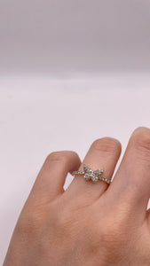 0.28 CT. Natural Diamond Butterfly Ring In 10 KT Yellow Gold