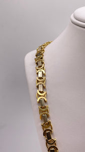 6.8mm Solid Link Chain In 14 KT Yellow Gold