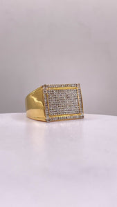 0.68 CT. Natural Diamond Men’s Ring In 10 KT Yellow Gold