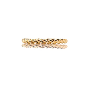 Rope Style Women’s Dainty Ring In 10 KT Yellow Gold