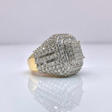 Load image into Gallery viewer, 6.53 CT. Lab Grown Men’s Diamond Square Shape Ring In 10 KT Yellow Gold