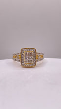 Load image into Gallery viewer, 0.78 CT. Natural Diamonds Women’s Ring In 10 KT Yellow Gold