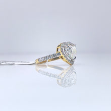 Load image into Gallery viewer, 1.50 CT. T.W Lab Grown Heart Ring In 14 KT Yellow Gold