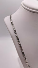 Load image into Gallery viewer, 3.8mm Figaro Link Chain In 10 KT White Gold