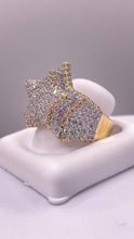 Load image into Gallery viewer, 3.54 CT. Natural Diamond Star Shape Men’s Ring In 10 KT Yellow Gold