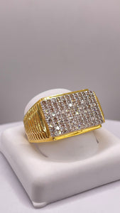 0.98 CT. Natural Diamond Men’s Ring In 10 KT Yellow Gold