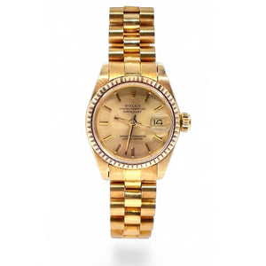 26mm Women’s DateJust Rolex With Champagne Dial
