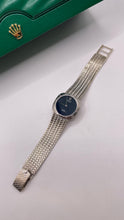 Load image into Gallery viewer, Women’s 18 KT Rolex Cellini Watch With Blue Dial