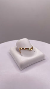 Beautiful V Shape Women’s Dainty Ring In 10 KT Yellow Gold