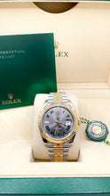 Load image into Gallery viewer, 41mm Two-Tone DateJust Rolex With Wimbledon Grey Dial