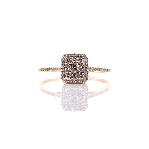 0.28 CT. Natural Diamond Women’s Ring In 10 KT Yellow Gold
