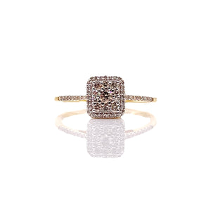 0.28 CT. Natural Diamond Women’s Ring In 10 KT Yellow Gold