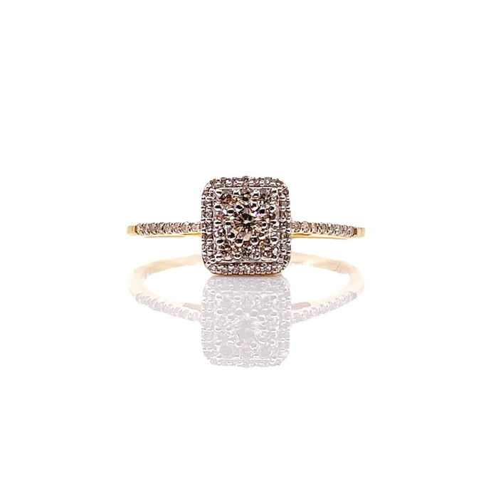 0.28 CT. Natural Diamond Women’s Ring In 10 KT Yellow Gold