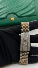 Load image into Gallery viewer, 36mm Two-Tone DateJust Diamond Rolex With Red Arabic Dial