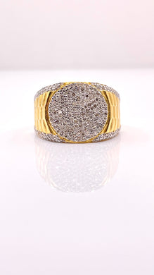 1.19 CT. Natural Diamond Men’s Ring In 10 KT Yellow Gold