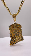 Load image into Gallery viewer, Jesus Pendent &amp; Cuban Chain Combo In 10 KT Yellow Gold