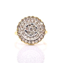 Load image into Gallery viewer, 0.98 CT. Natural Diamond Round Shape Women’s Ring In 10 KT Yellow Gold