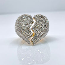 Load image into Gallery viewer, 3.29 CT. Natural Diamond Broken Heart Ring In 10 KT Yellow Gold